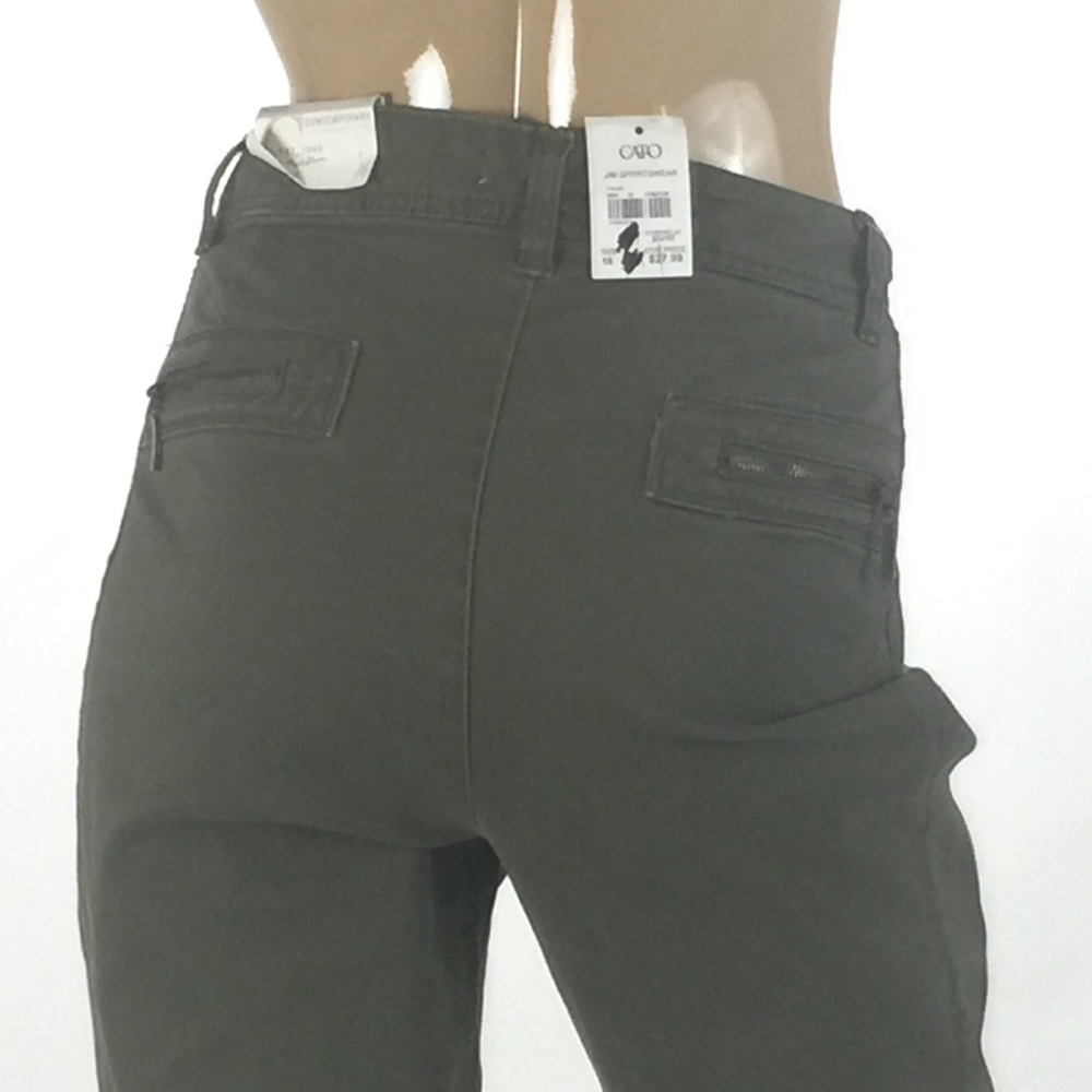 🦋Cato- est 1946 - Dark Green Cotton Jeans Size 16